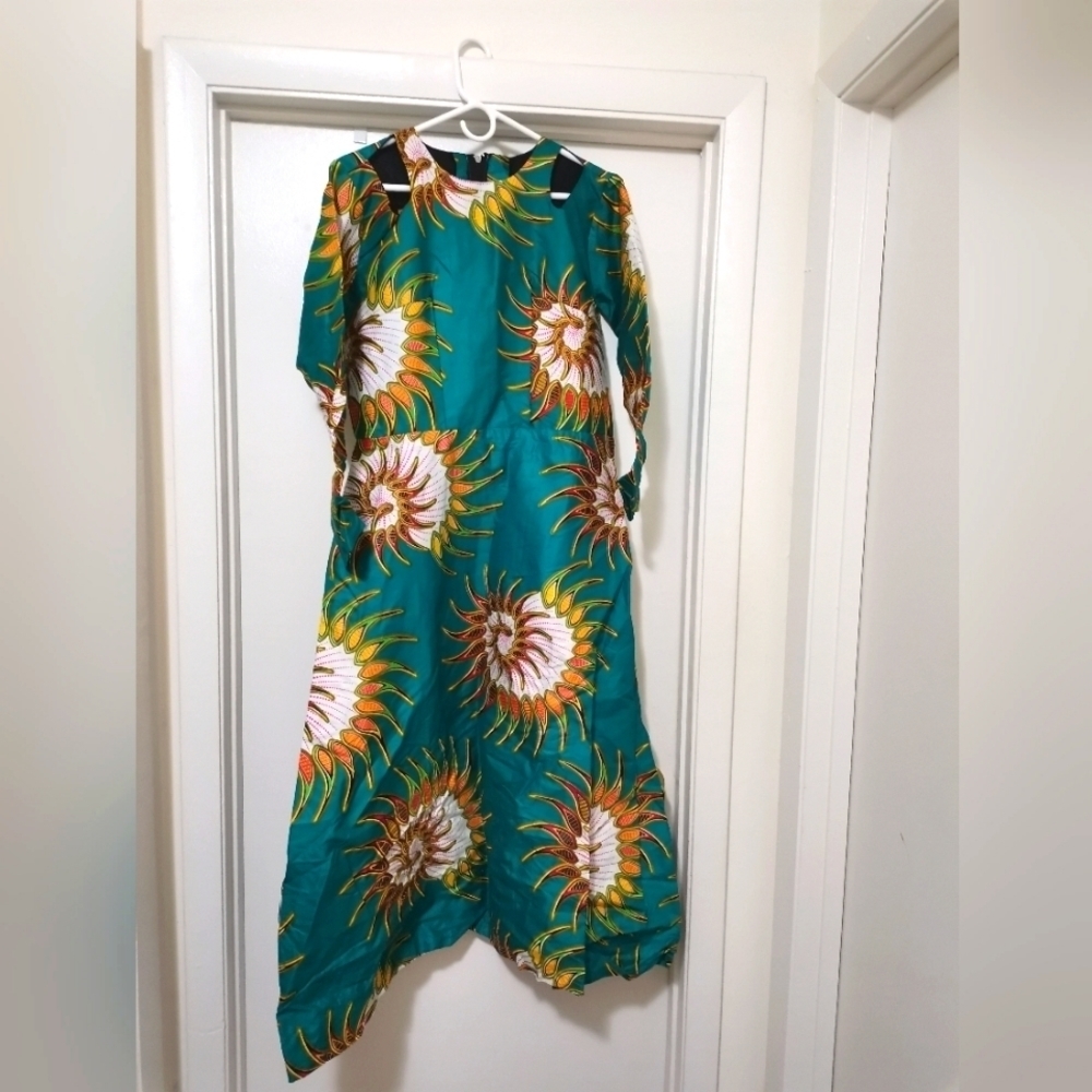 AFRICAN HANDMADE LONG SLEEVES LONG DRESS